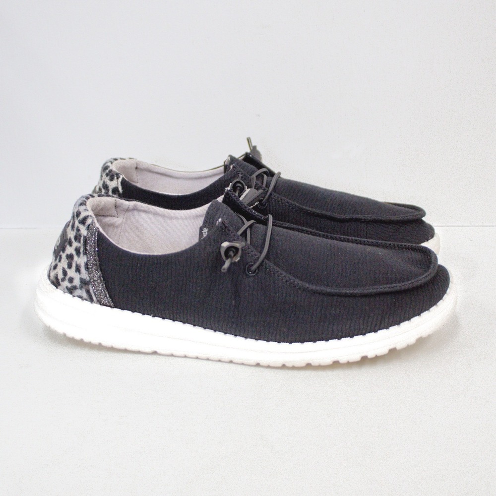 RESERVED @charlybug1113 Hey Dude Wendy Woven Slip-On Loafer Shoes- Grey Cheetah - Picture 4 of 12